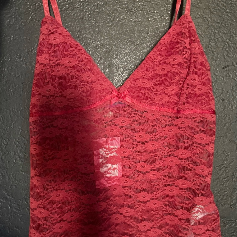 Edikted Red Lace Chemise